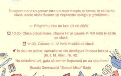 Deschidere an școlar 2025-2026